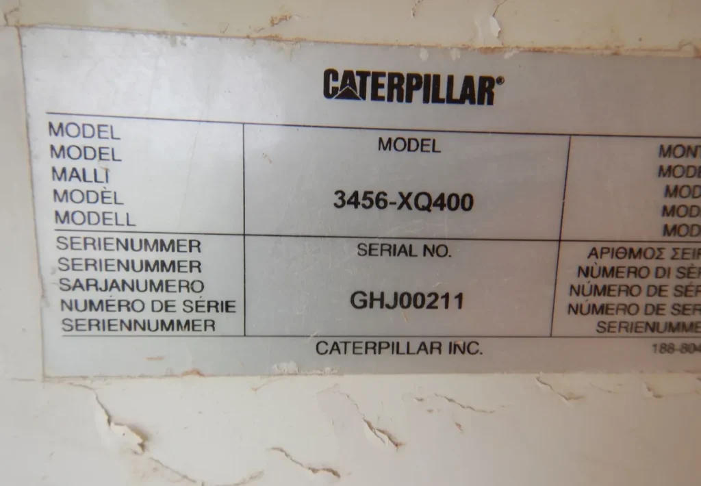 2003 Caterpillar 3456-XQ400